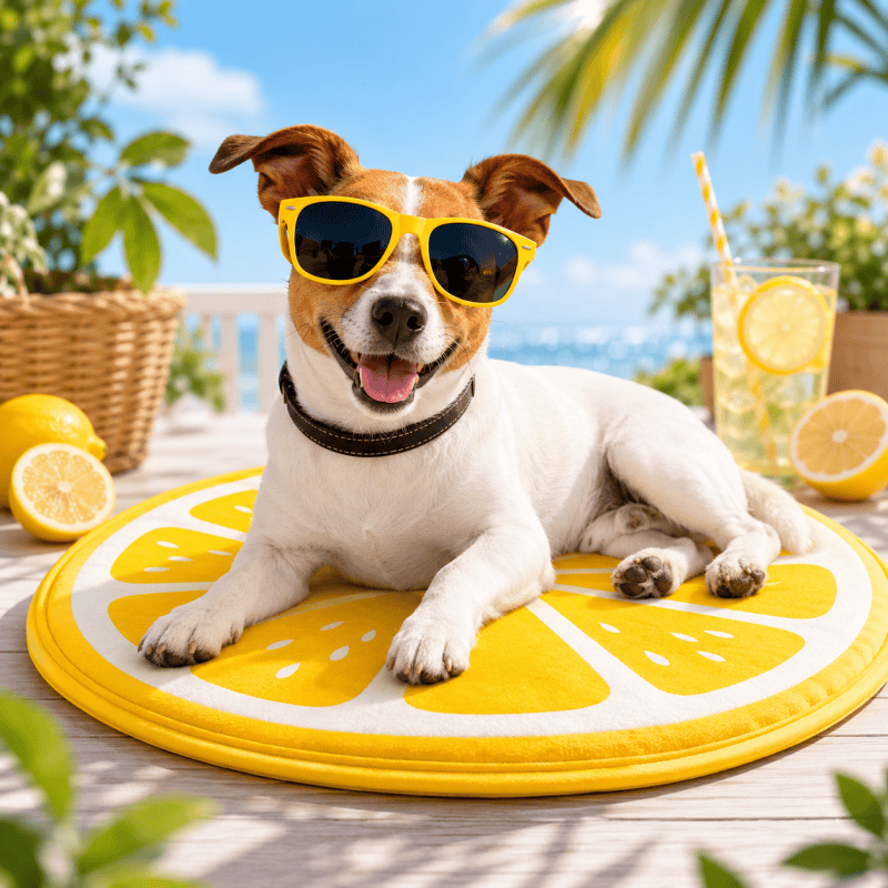 Self-Cooling Gel Pet Mat (60cm - Lemon)