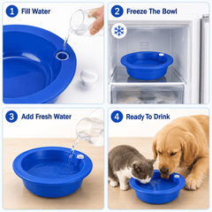 Freeze Activated Dog & Cat Cooling Bowl - Perfect for Summers